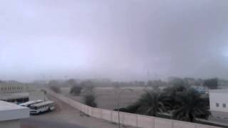 preview picture of video 'Sandstorm and rain in oman'