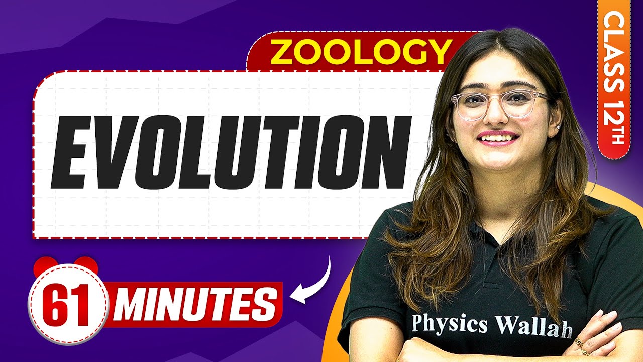 Evolution in 61 Minutes | Class 12th Zoology | Mind Map Series