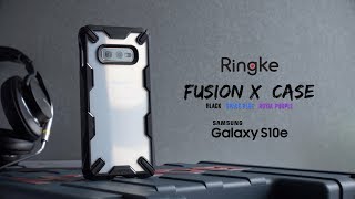 Ringke Fusion X Samsung Galaxy S10E Hoesje Zwart Hoesjes