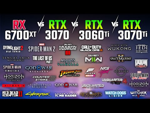 RX 6700 XT vs RTX 3070 vs RTX 3060 Ti vs RTX 3070 Ti in 2025 | Test in 33 Games | 1080p