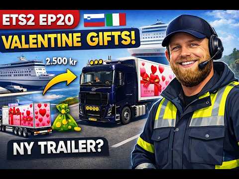 ETS2 EP20 | 272.300 kr TUR! 💰 Ny trailer købt + færge til Italien