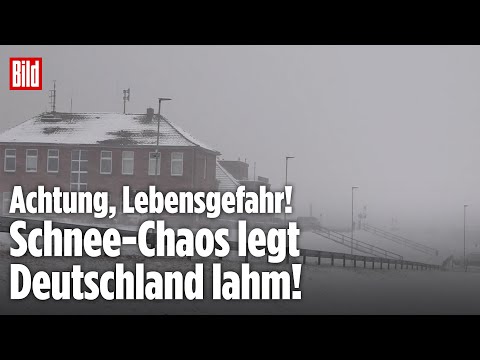 SCHNEE-CHAOS: Lebensgefahr! Blizzard legt Deutschland lahm – Warnung vor Extrem-Wetter!