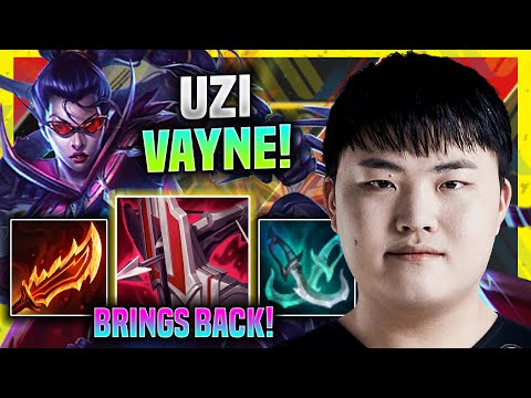 UZI BRINGS BACK HIS ICONIC VAYNE! - Uzi Plays Vayne ADC vs Jhin! | Season 11