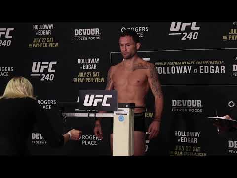 Frankie Edgar hits 145-pounds exactly at UFC 240