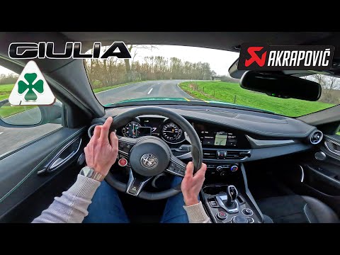 Alfa Romeo Giulia QV *Akrapovic STRAIGHT PIPE* POV Test Drive
