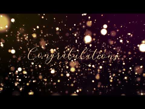 2 Hour Congratulations Background Video with Music | 365Edits.com