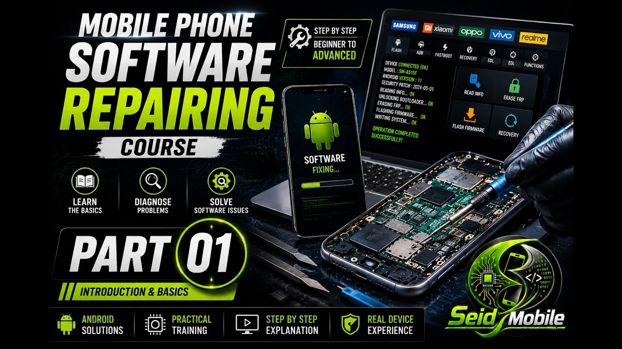 Full Mobile Software Repair Part 1 | Introduction & Basics for Beginners
