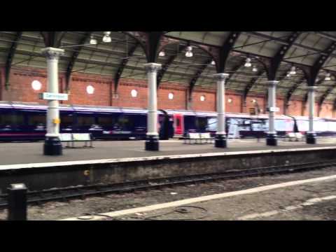 Newly painted First Great Western Ex Northern Class 180 180103 Adelante leaving Darlington