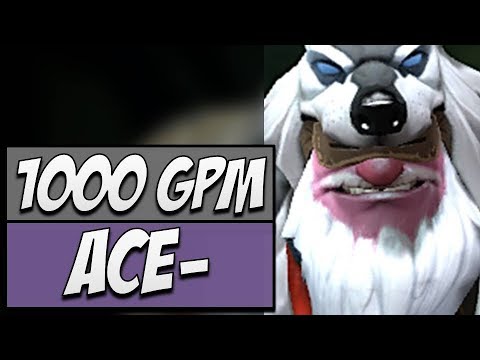Secret.Ace Sniper with 1000 GPM | Dota Gameplay