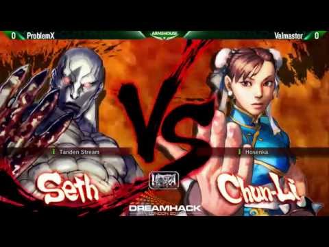 DreamHack @London 2015 - USF4 Top8 - Problem X(Seth) vs Valmaster(Chun-Li) Losers Final