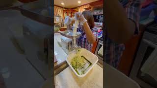 🇧🇧 Making Black Pudding Blood Sausage in Barbados #shorts