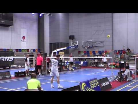 MMČR badminton 2015 - M. Lamsfuss M. E. Seidel - Mathias Christiansen David Daugaard