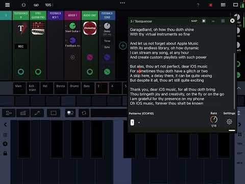 Oh iOS music! Textquencer