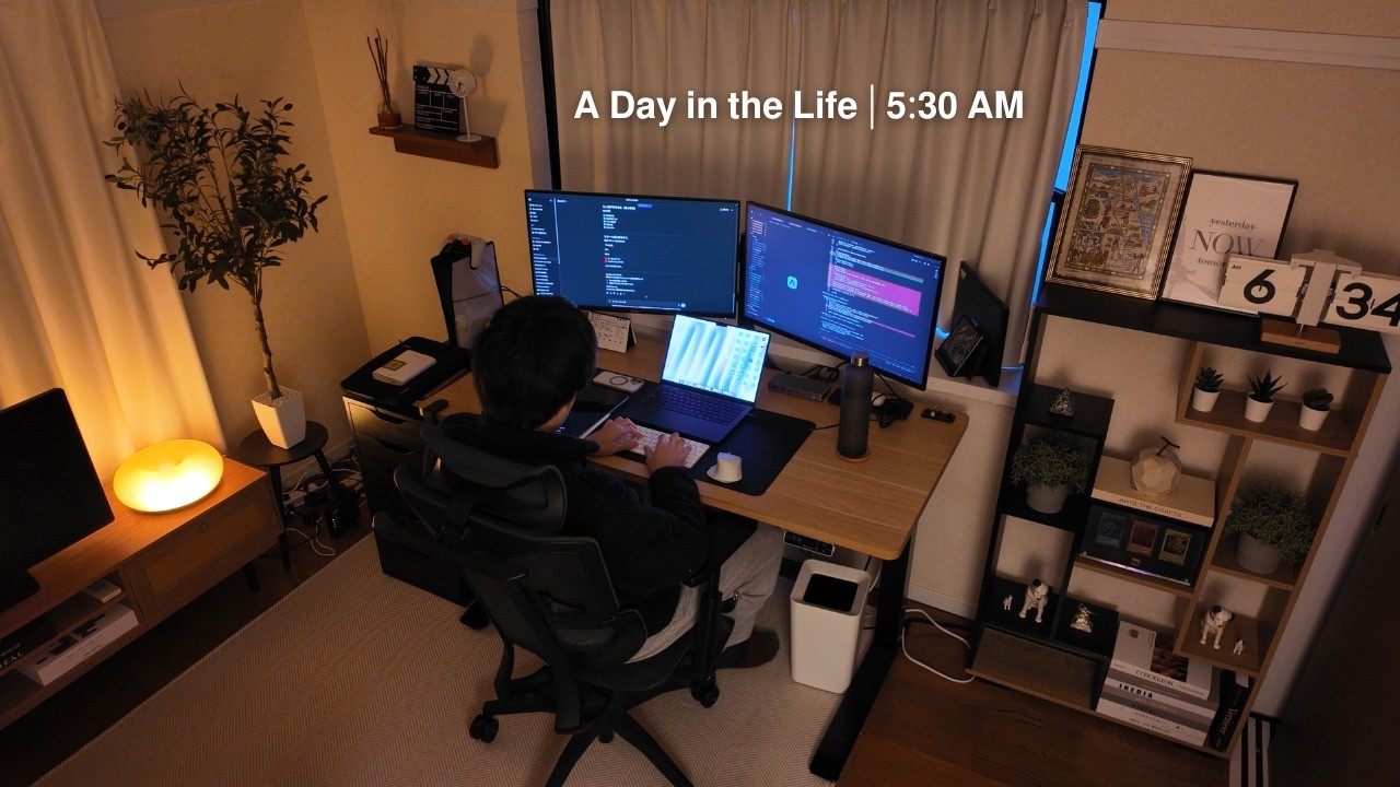 A Day in the Life | Living Alone as a Remote Software Engineer Starting at 5:30 AM