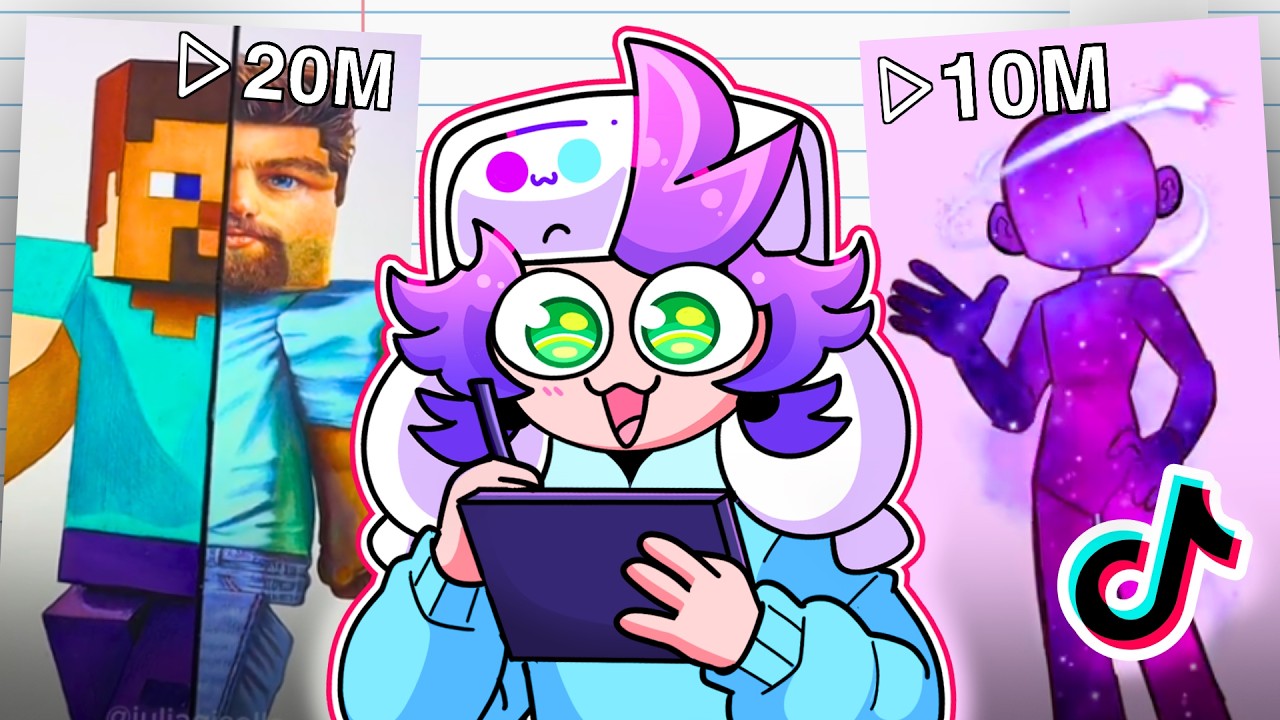 TRYING VIRAL TIKTOK ART CHALLENGES...🤯