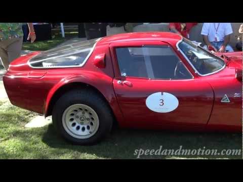 Alfa Romeo TZ 1 and TZ 2 at the Art Center Car Classic