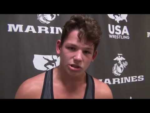 Tate Picklo of Oklahoma, 2018 Cadet men's freestyle champion at 152 pounds