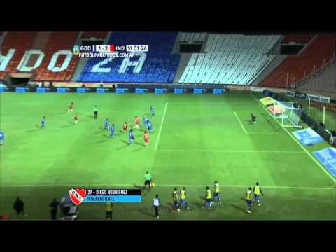 Gol de Rodríguez. Godoy Cruz 1 - Independiente 2. Fecha 7. Primera División 2015. FPT.