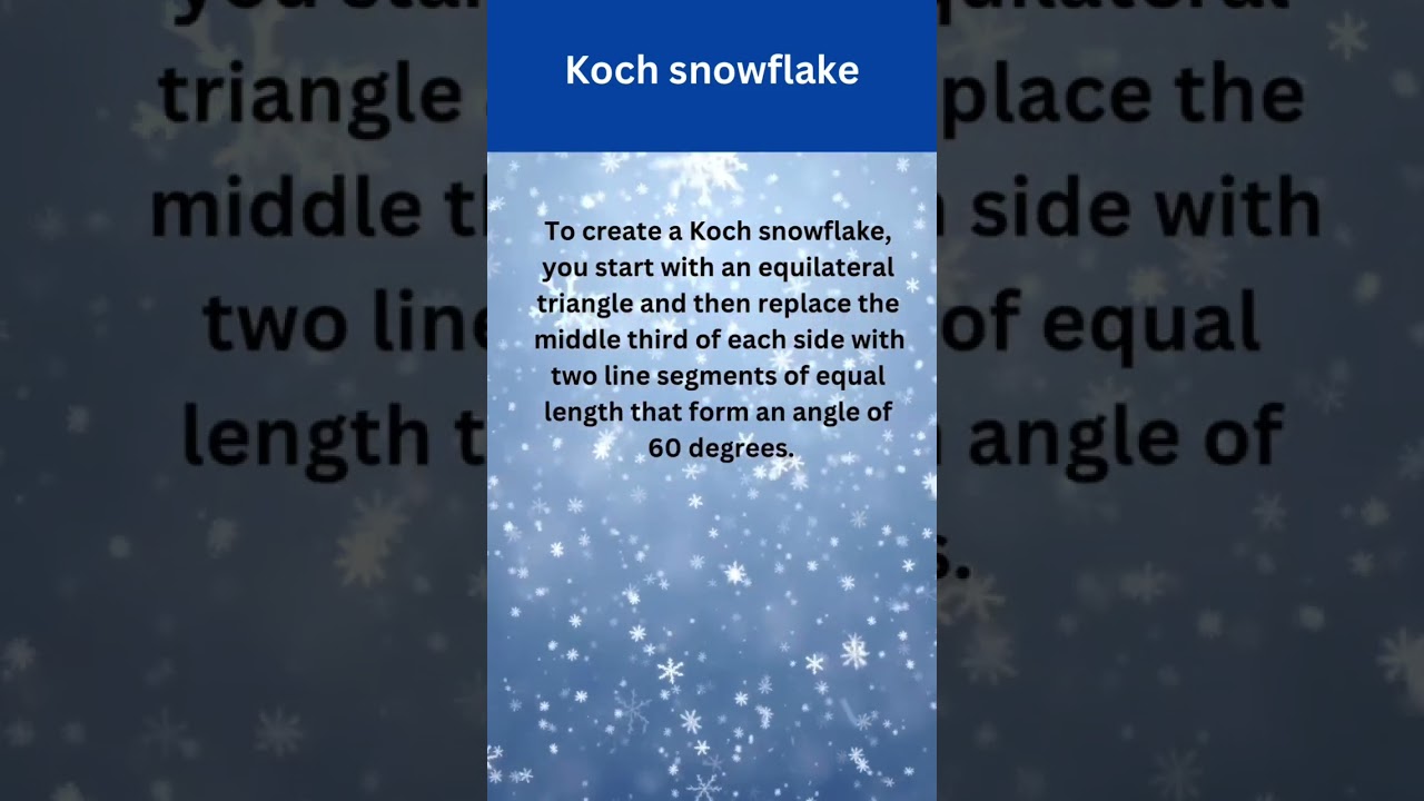 Fractal Geometry #maths #geometry