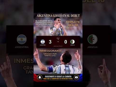GOLEÓ ARGENTINA CON 3⚽️ DE MESSI #futbol #viral #mundial2026 #mundial #messi #argentina #shorts #fy