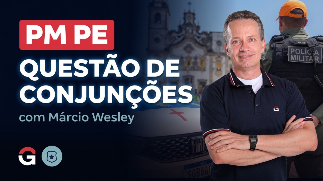 Questão de Conjunções do Instituto AOCP