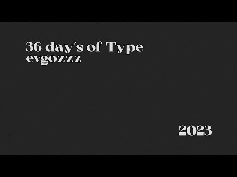 36 day's of Type 2023
