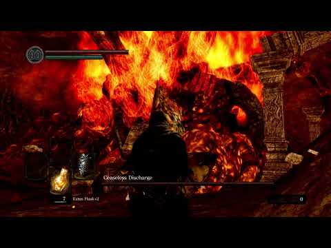Dark Souls Remastered: Ceaseless Discharge Boss Fight (4K 60 FPS)