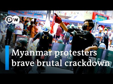 緬甸緬甸：反對軍政府的抗議活動升級，數人被槍殺｜DW新聞 (Myanmar: Several shot dead as protests escalate against military junta | DW News)