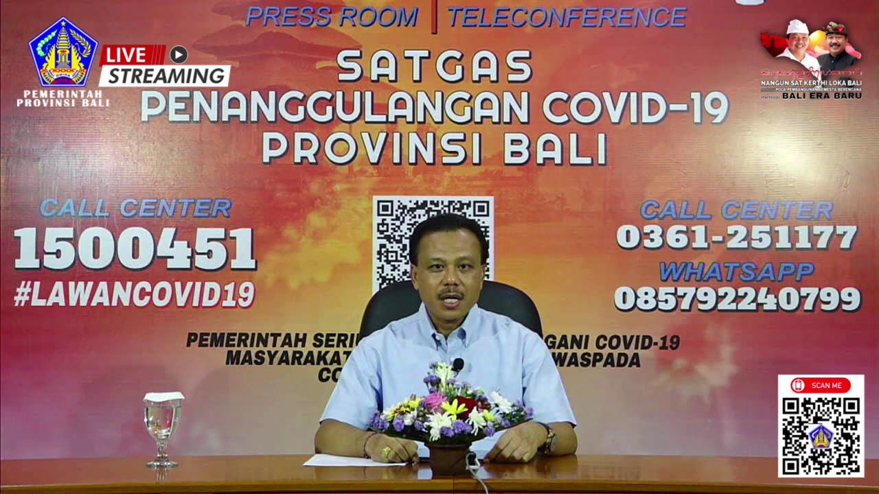 Siaran Pers Perkembangan Penanggulangan COVID–19 Provinsi Bali per 4 April 2020