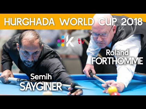3-Cushion World Cup Hurghada 2018  Sayginer (TUR) vs Forthomme (BEL)