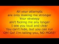 Beckah Shae - No More (Lyrics)