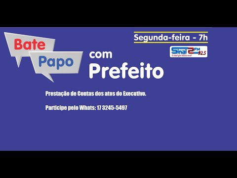 Bate Papo com o com o Prefeito - Edição - 08/09/2026