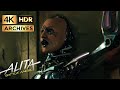 Alita Battle Angel 4K HDR Vs Three Deadly Cyborgs Alley Fight Scene 2019