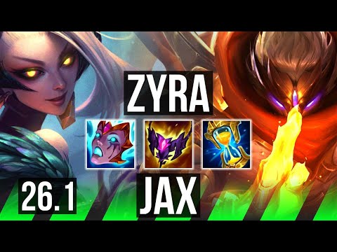 ZYRA vs JAX (JGL) | 45K damage | KR Grandmaster | 26.1