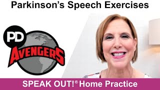 Parkinson’s Speech Exercises: PD AVENGERS