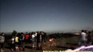 preview picture of video 'Agrupación Astronómica Aragonesa en Monlora (Zaragoza). Perseidas 2011.'