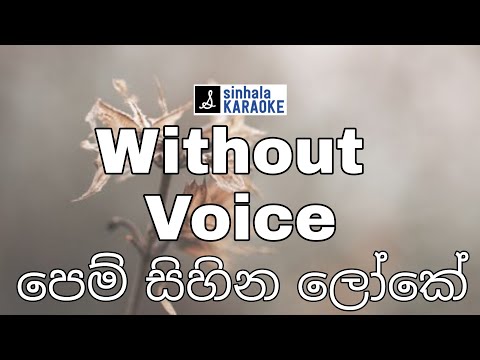 Pem sihina loke maya karaoke පෙම් සිහින ලෝකේ මායා | Mohidin Beg Rukmani Devi @karaoke5393