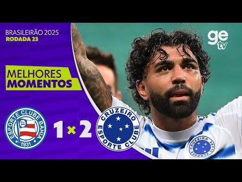 Gols e lances de Bahia x Cruzeiro