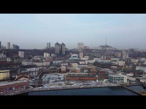 flight over Vladivostok with beautiful music for study, work, meditation and sleep