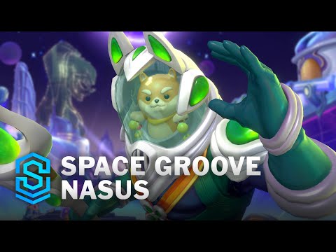 Space Groove Nasus Wild Rift Skin Spotlight