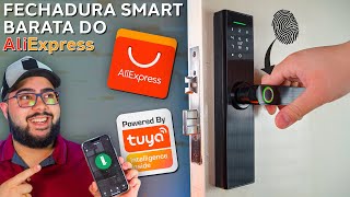 Fechadura Inteligente Barata do AliExpress! Tem Biometria, NFC e Custa Pouco! Mas vale a pena?