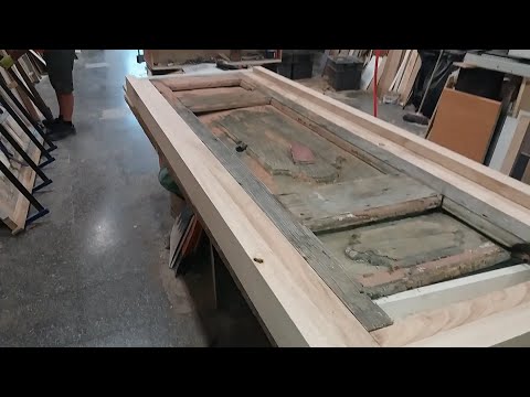 Recupero porta antica del 700 - Obra em andamento