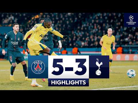 Kolo Muani's first Spurs goals | PSG 5-3 Spurs | Champions League Highlights
