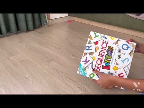Sequence letters board game | how to make kids to learn alphabet and words with game