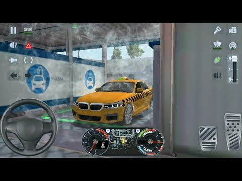 Taxi Sim 2020 Game : City Car Wash Driving New BMW Drive - Android gameplay