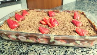 Como fazer Torta Sensao de Morango e Chocolate | Receita Mega Fcil