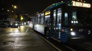 MTA Bus #9121 on the Q60 to South Jamaica at Queens Blvd & Union Tpk