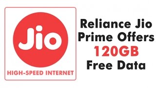 Get Reliance Jio free 120gb Data