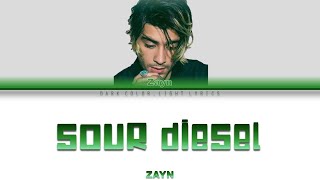 ZAYN 'Sour Diesel' Lyrics [Color Coded ENG_ESP]