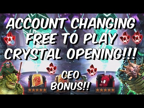 ACCOUNT CHANGING Free To Play Cavalier & 5 Star Nexus Crystal Opening! - Marvel Contest of Champions